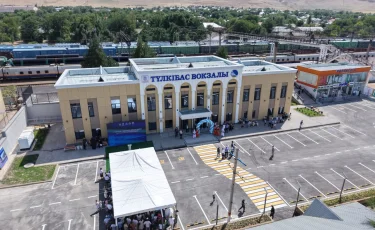 Түркістан облысында жаңа «Түлкібас» теміржол вокзалы пайдалануға берілді