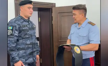 Полицейский, совмещающий службу и спорт, завоевал путевку на турнир "Қазақстан Барысы"