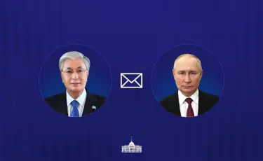 Глава государства направил поздравительную телеграмму Президенту России Владимиру Путину