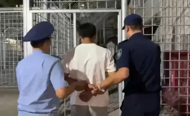 Қос бірдей қызының көзінше әйелін аяусыз ұрған ер адам ұсталды