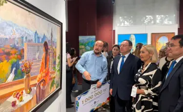 «Ажарлы Алматы»: әр өңірден келген суретшілер қала көркін шығармасында бейнеледі