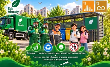 Eco Almaty запустило серию обучающих роликов об экологии и качестве воздуха