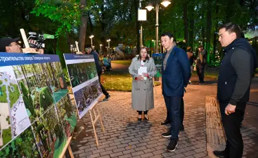 В Жетысуском районе Алматы благоустроили километровую аллею и обновили парк «Жетісу»