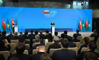 Президент выступил на казахско-оманском бизнес-форуме