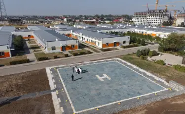 Алматыда санитариялық авиацияға арналған тікұшақ алаңы жаңғыртылды