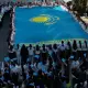 Алматы студенттері Республика күніне орай «Менің Қазақстаным!» республикалық акциясын бастады