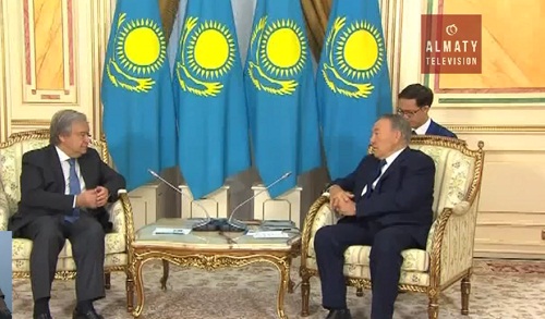 Нурсултан Назарбаев встретился с новоизбранным Генеральным секретарем ООН 