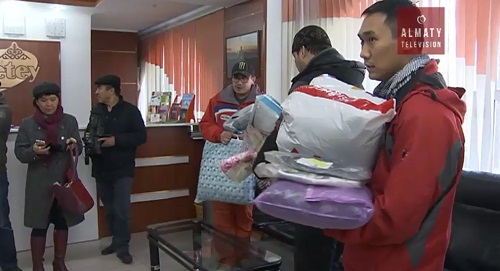 В Кыргызстан доставили гуманитарную помощь из Казахстана