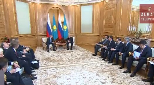 Нурсултан Назарбаев провел переговоры с Владимиром Путиным