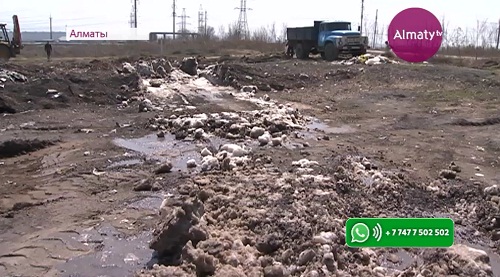 В Алматы близ Индустриальной зоны образовалась стихийная свалка