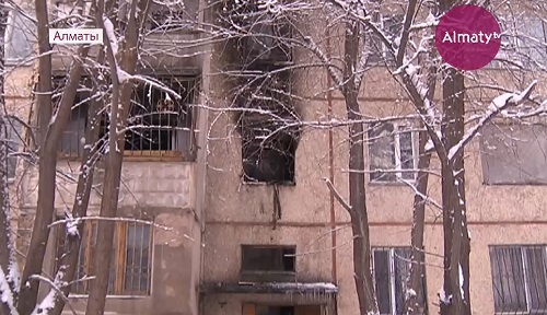 Из-за взрыва газа сгорела квартира в Алматы