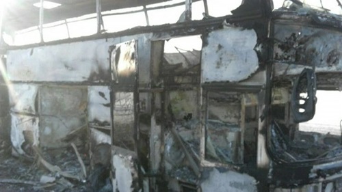 В Актюбинской области 52 человека погибли в сгоревшем автобусе