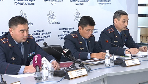 Полицейские Алматы отмечают снижение преступности