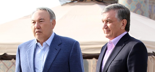 Нурсултан Назарбаев провёл встречу с лидером Узбекистана в Самарканде  