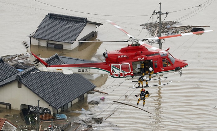 Наводнение в Японии привело к гибели 204 человек