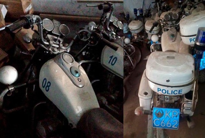 Казахстанские полицейские списали в продажу свои мотоциклы