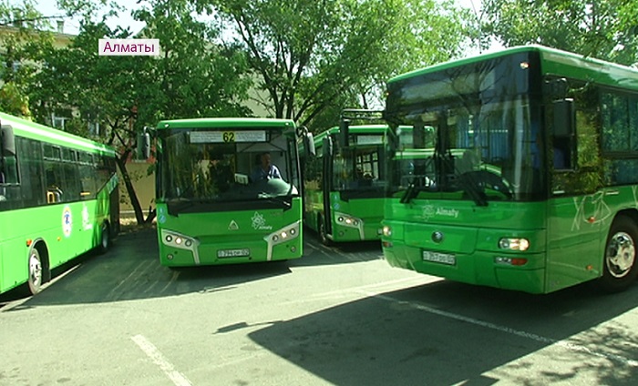 Новые автобусы станут курсировать по трем маршрутам в Алматы