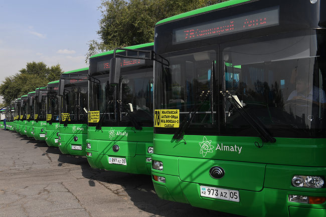 Новые автобусы появились на 2-х маршрутах в Алматы