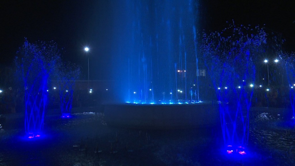 Первый «поющий» фонтан появился в Костанайской области (видео)