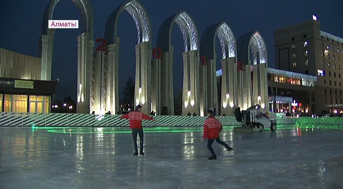 Новый бесплатный каток открыли в Алматы
