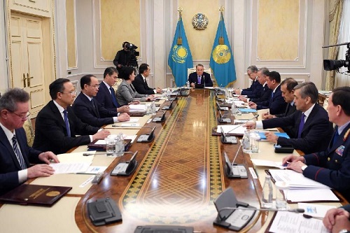Нурсултан Назарбаев провел заседание Совета Безопасности