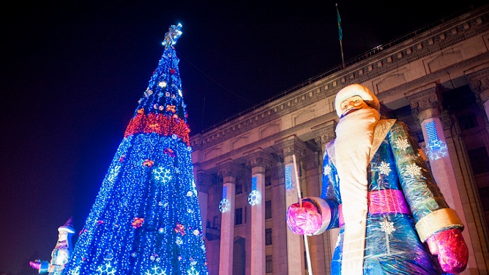 Где пройдут массовые гулянья в новогоднюю ночь в Алматы