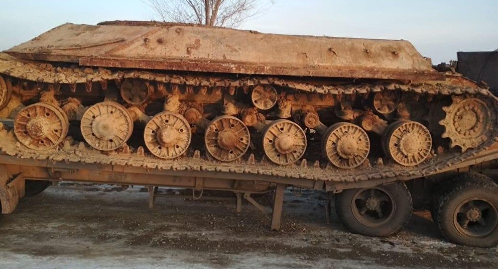 Алматы облысында жер астынан жауынгерлік танк табылды 