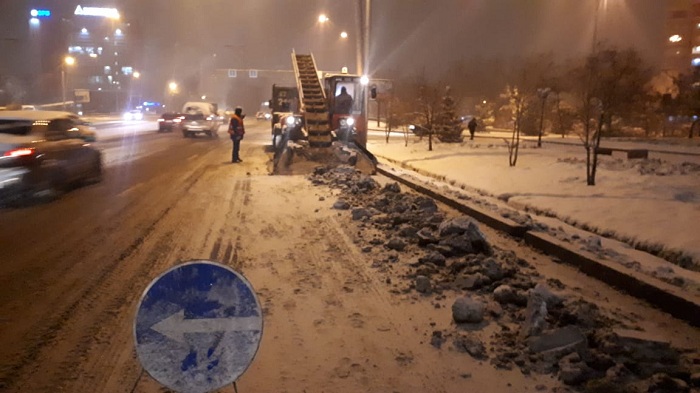 15 сантиметров снега выпало в Алматы 