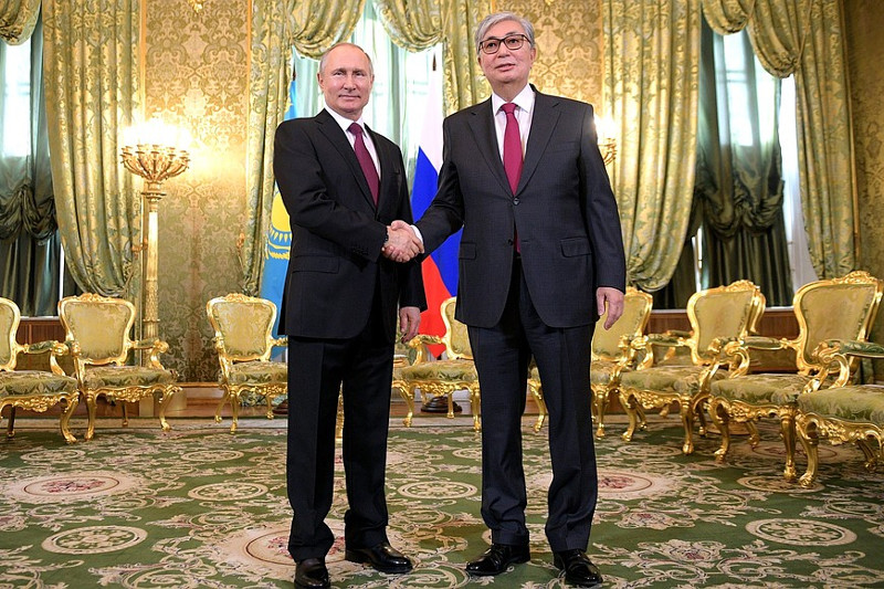 Путин и Токаев провели встречу в Большом Кремлевском дворце