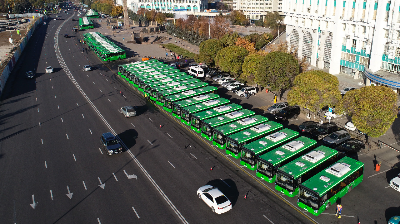 Алматыда 460-тан астам жаңа автобус жолға шығады