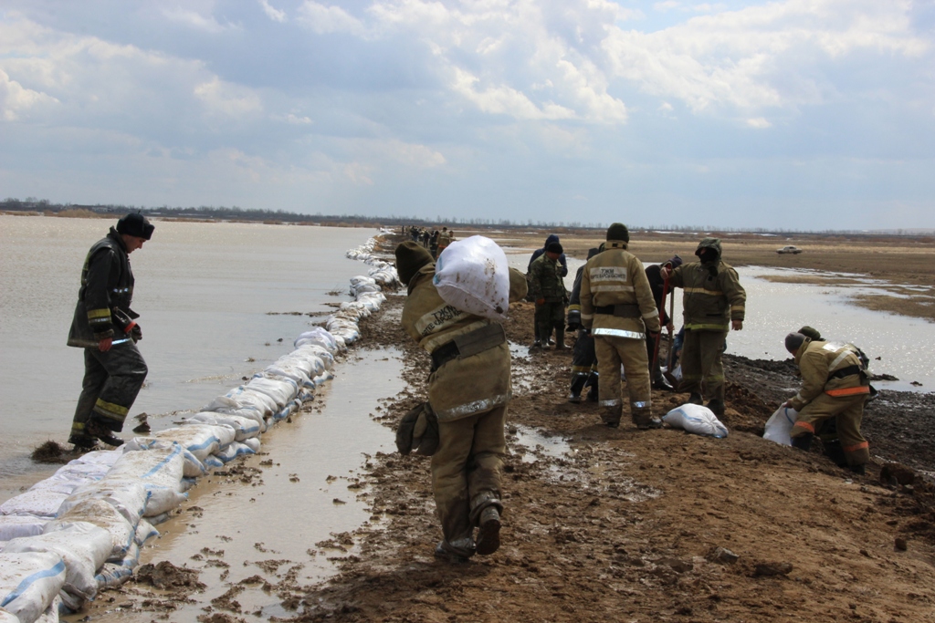Угроза подтоплений наиболее высока на севере Казахстана