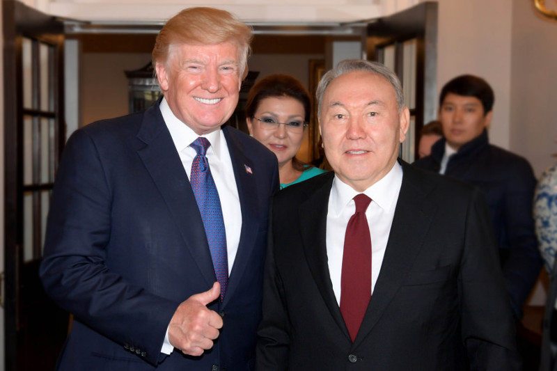 Дональд Трамп Назарбаеву: "Приветствую Ваше решение"