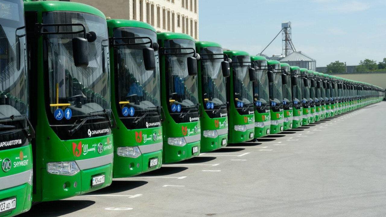 В Шымкенте запущены новые комфортабельные автобусы