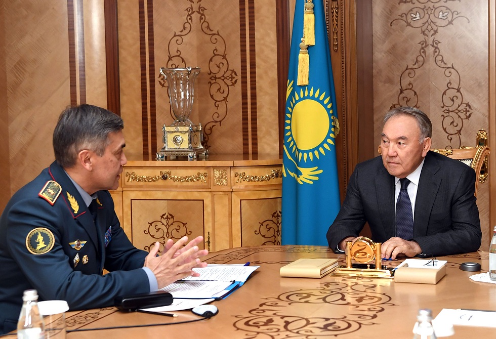 Министр обороны доложил Назарбаеву о делах в казахстанской армии