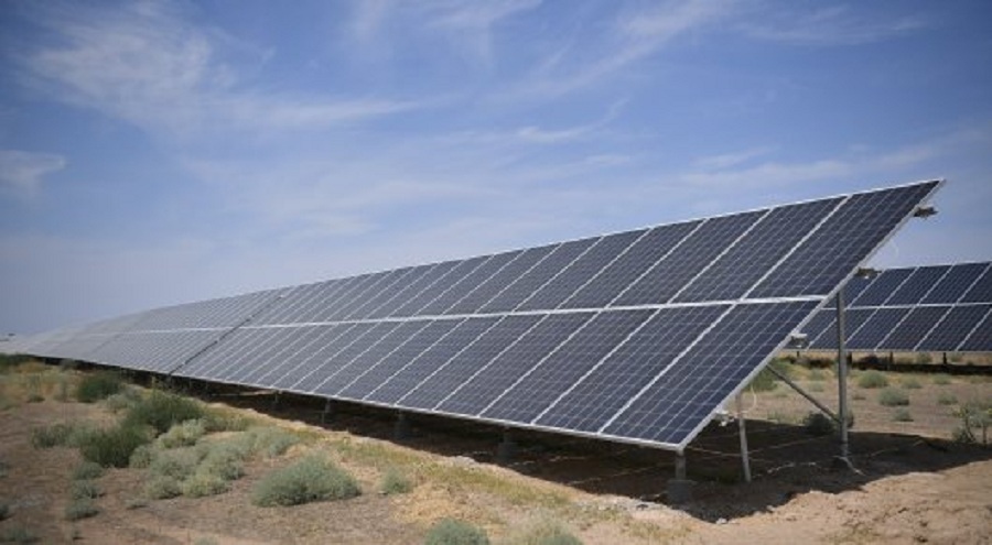 В Капшагае открыли солнечную электростанцию