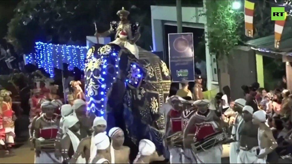 Взбесившийся слон затоптал людей на празднике в Шри-Ланке (видео)