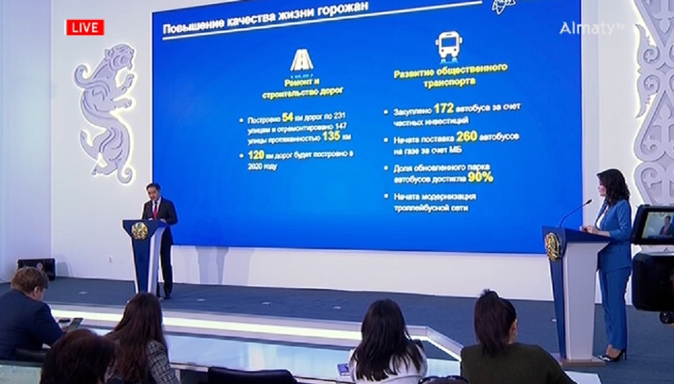 Б. Сагинтаев: в 2020 году будет начато строительство 120 км дорог на окраинах Алматы