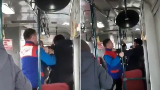 Пассажир подрался с кондуктором в Уральске (ВИДЕО)