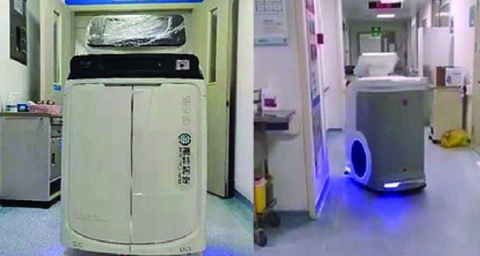 В китайской больнице роботы начали ухаживать за больными пневмонией
