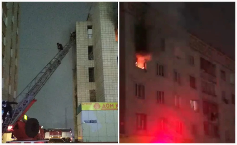 Мужчина ранил жену, поджег квартиру и выбросился из окна в Кокшетау