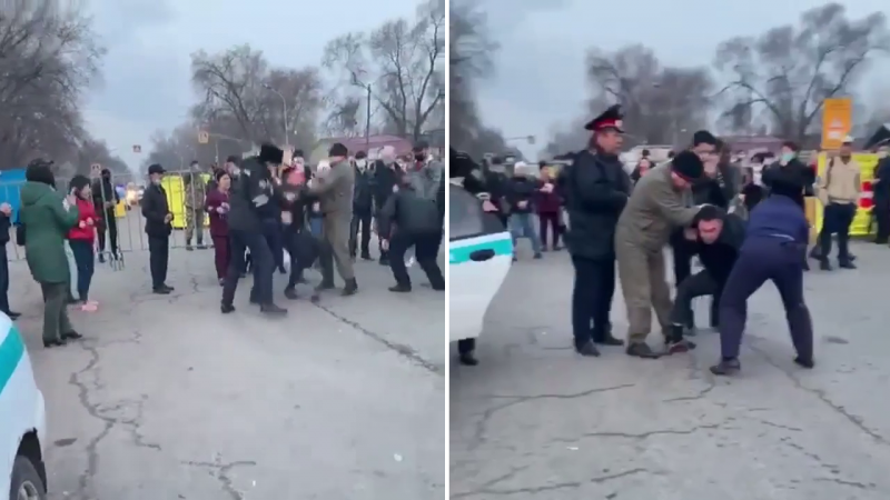 Пьяный мужчина пытался прорваться через блокпост в Алматы