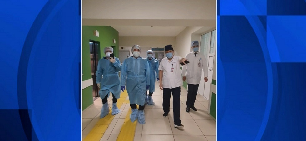 Проверку на наличие средств защиты и антисептиков провели в больнице №7 Алматы