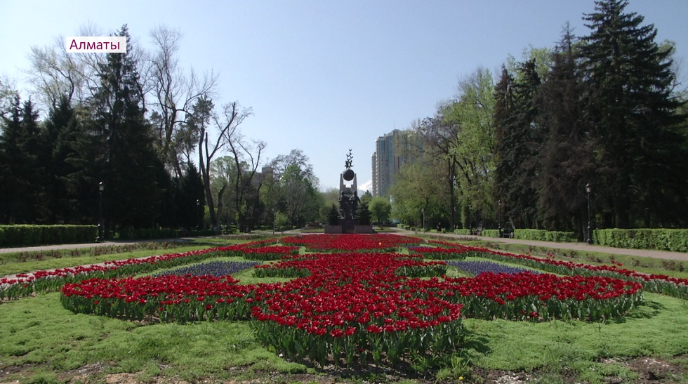 Несмотря на режим карантина: ландшафтные дизайнеры украшают цветами Алматы