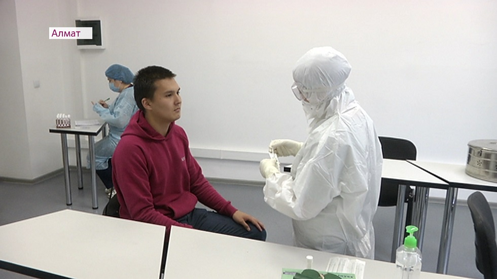 Массовое тестирование на коронавирус начали проводить в Алматы