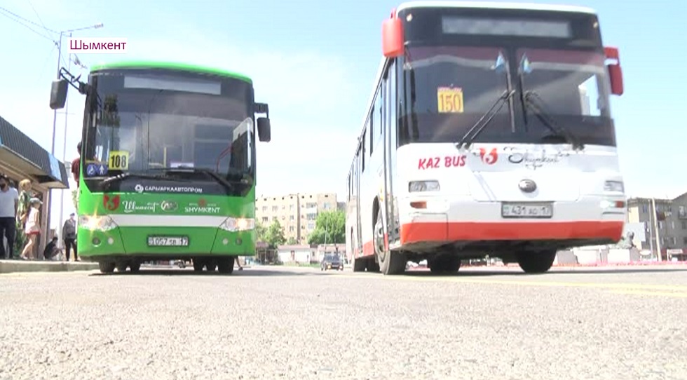 Автобусы в Шымкенте полны пассажиров