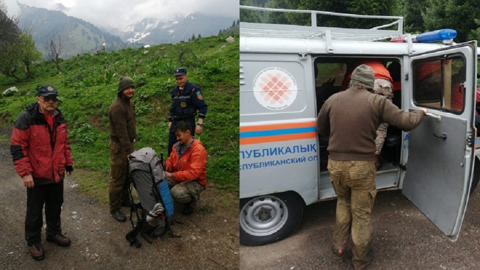 Двух человек спасли в горах Алматы