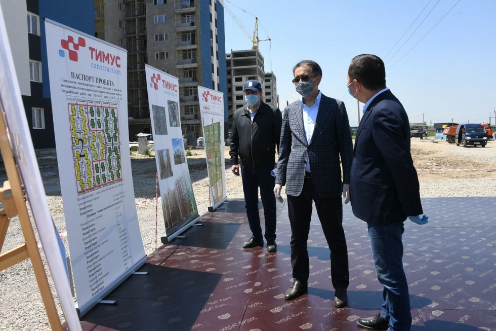 Аким Алматы ознакомился с темпами строительства жилья и социальных объектов