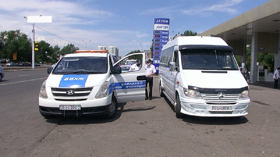 Водителю автобуса грозит штраф за перевозку пассажиров из Алматы в Тараз