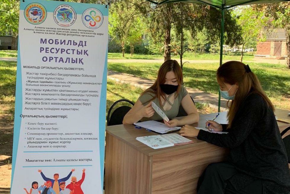 Трудоустройство молодежи Алматы: более 600 человек задействованы в молодежной практике и общественных работах