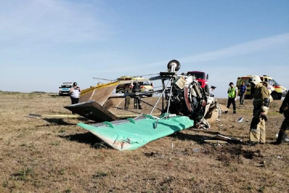 В Уральске упал самодельный летательный аппарат